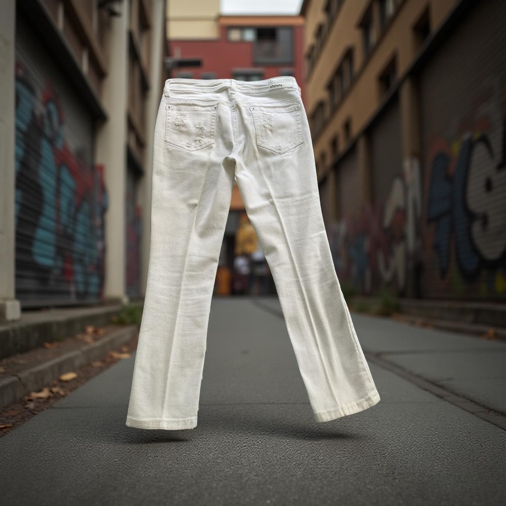 Stylish White BOHO Jeans